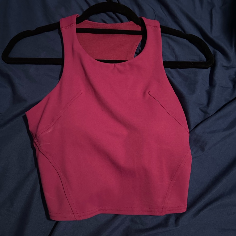 Lululemon Pink Sleeveless Crop Top
